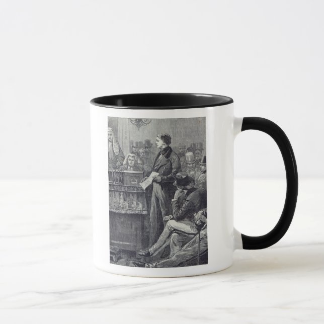 Mr Gladstone delivering his Maiden Speech Mug (Right)