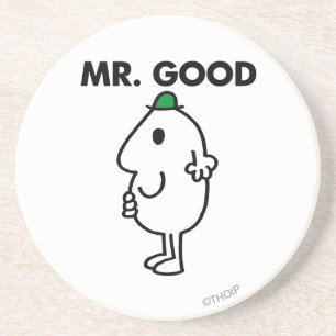 Mr. Good Green Hat Coaster