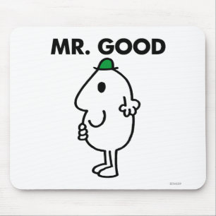 Mr. Good   Green Hat Mouse Pad