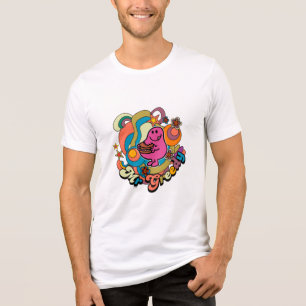 Mr. Greedy   Colourful Swirls & Stars Tri-Blend Shirt