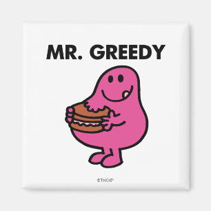 Mr. Greedy Eating Cake Magnet