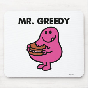 Mr. Greedy Eating Cake Mouse Pad