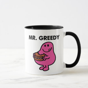 Mr. Greedy Eating Cake Mug