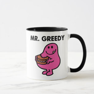 Mr. Greedy Eating Cake Mug