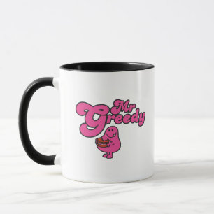 Mr. Greedy Enjoying Dessert Mug