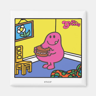 Mr. Greedy Living Room Eating Magnet