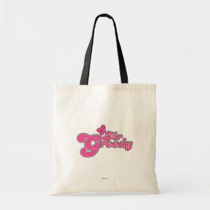 Mr. Greedy Pink Lettering Tote Bag