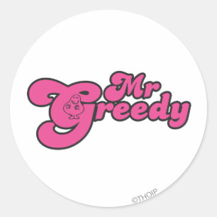 Mr. Greedy Resting In The G Classic Round Sticker