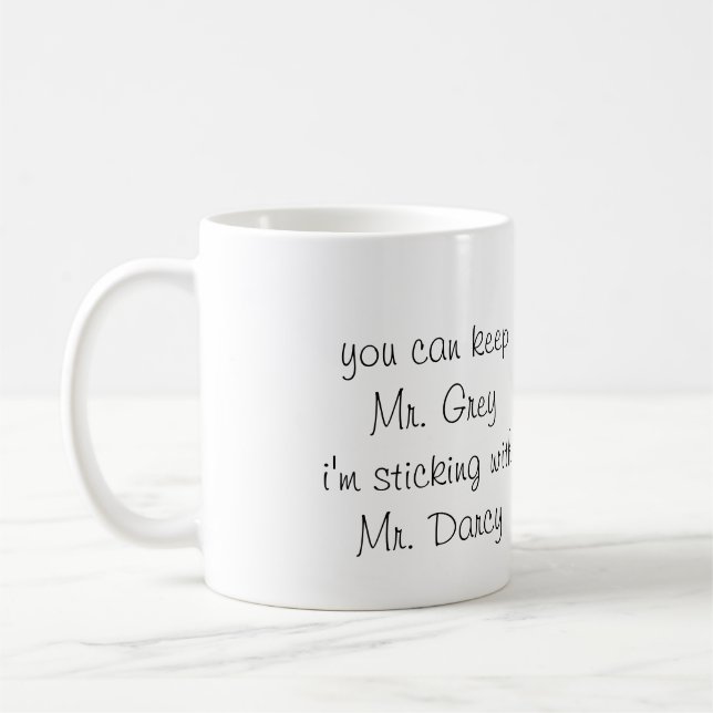 Mr. Grey vs. Mr. Darcy - mug (Left)