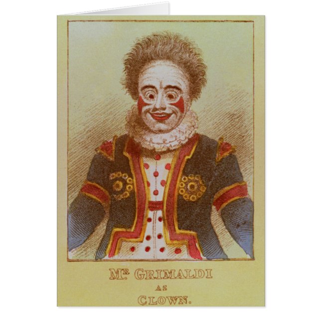 Mr Grimaldi as Clown (Front)