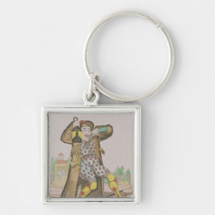 Mr Grimaldi as Clown, illuminating the Key Ring