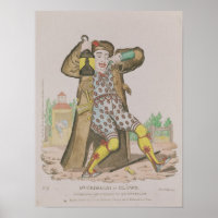 Mr Grimaldi as Clown, illuminating the