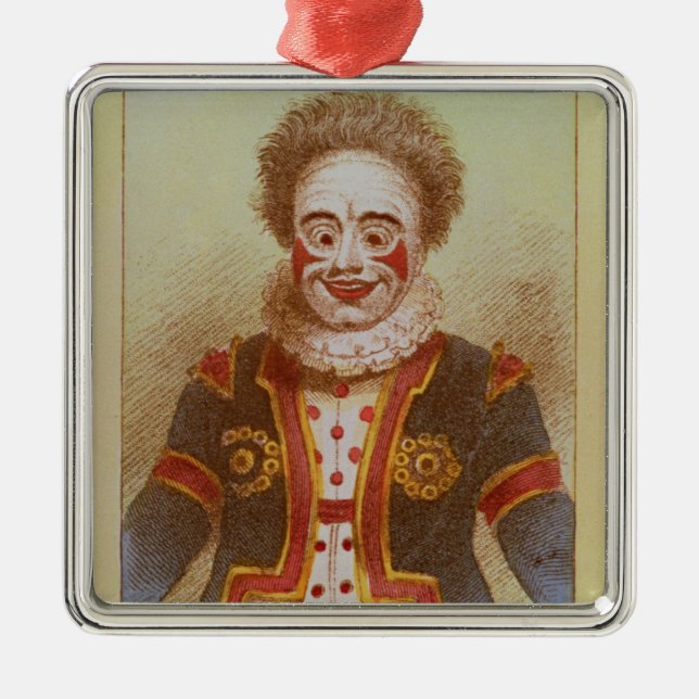 Mr Grimaldi as Clown Metal Tree Decoration (Front)