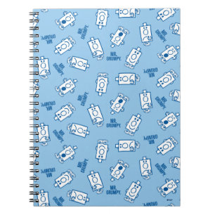 Mr Grumpy   Blue Emotion Toss Pattern Notebook