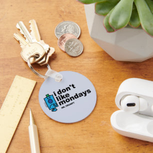 Mr. Grumpy Does Not Like Monday Key Ring