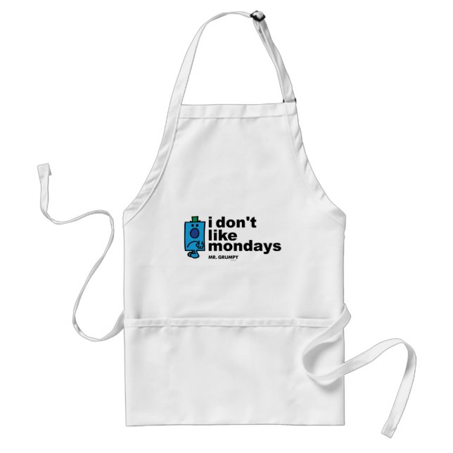 Mr. Grumpy Does Not Like Monday Standard Apron (Front)