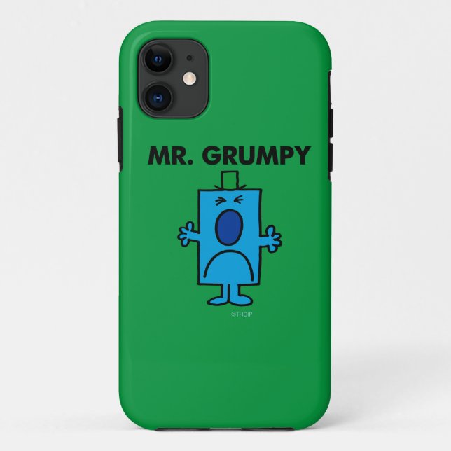 Mr. Grumpy | Frowning Face Case-Mate iPhone Case (Back)