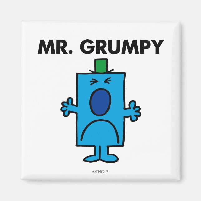 Mr. Grumpy | Frowning Face Magnet (Front)