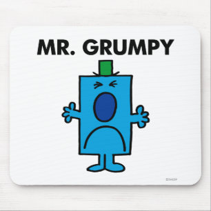 Mr. Grumpy   Frowning Face Mouse Pad