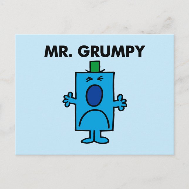Mr. Grumpy | Frowning Face Postcard (Front)