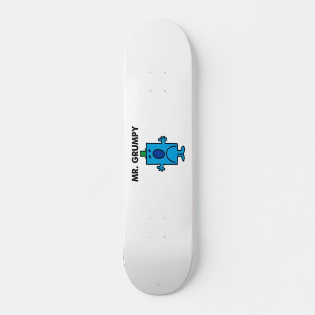 Mr. Grumpy | Frowning Face Skateboard (Front)