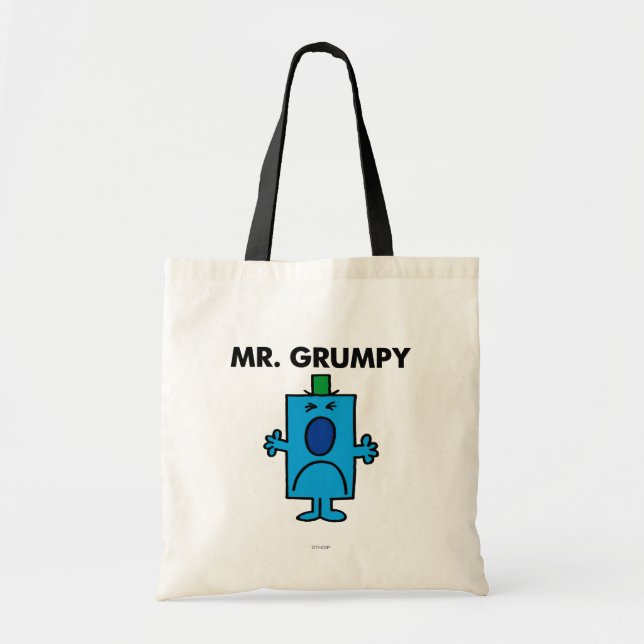 Mr. Grumpy | Frowning Face Tote Bag (Front)