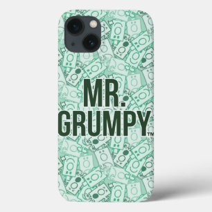 Mr Grumpy Green Name and Character Toss Pattern iPhone 13 Case