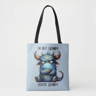 Mr. Grumpy Monster Tote Bag