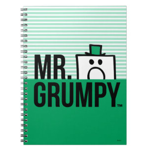 Mr Grumpy   Peeking Head Over Name Notebook