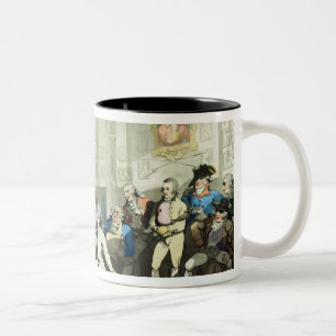 Mr H Angelo's Fencing Academy, engraved by Charles Two-Tone Coffee Mug