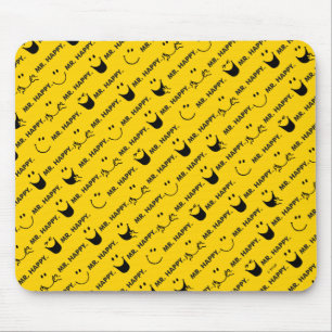 Mr Happy   All Smiles Pattern Mouse Pad