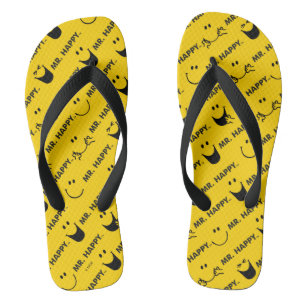 Mr Happy   All Smiles Pattern Thongs