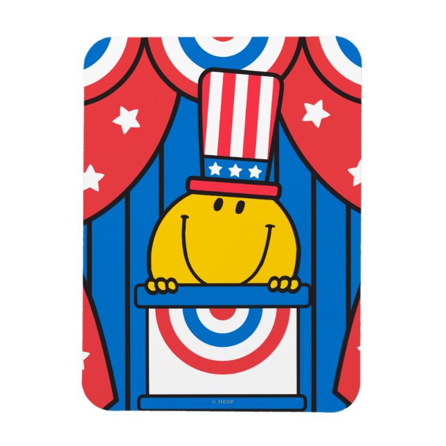 Mr. Happy at the Podium Magnet (Vertical)