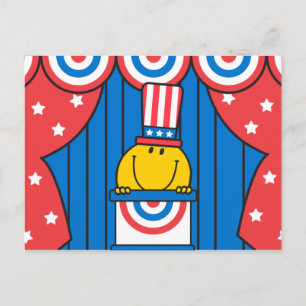 Mr. Happy at the Podium Postcard