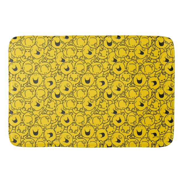 Mr  Happy | Batch of Yellow Smiles Pattern Bath Mat (Front)