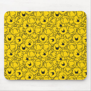 Mr  Happy   Batch of Yellow Smiles Pattern Mouse Pad