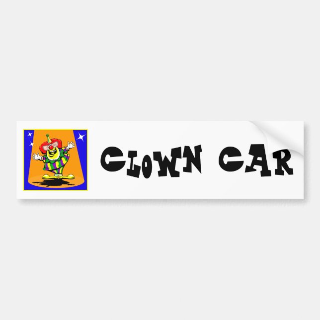 Mr Happy Clown Bumper Sticker (Front)