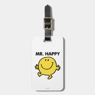 Mr. Happy Dancing & Smiling Luggage Tag