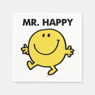 Mr. Happy   Dancing & Smiling Napkin