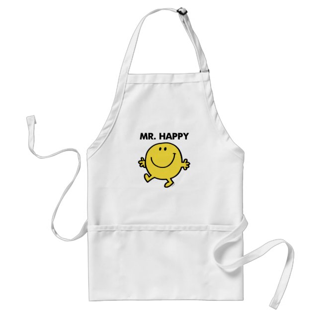Mr. Happy | Dancing & Smiling Standard Apron (Front)