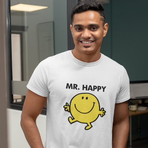Mr. Happy   Dancing & Smiling Tri-Blend Shirt