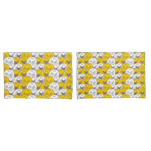 Mr Happy   Flashing Smiles Pattern Pillowcase