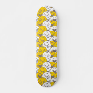 Mr Happy   Flashing Smiles Pattern Skateboard