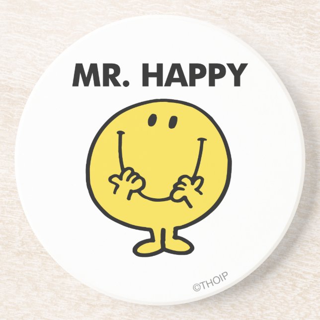 Mr. Happy | Giant Smiley Face Coaster (Front)