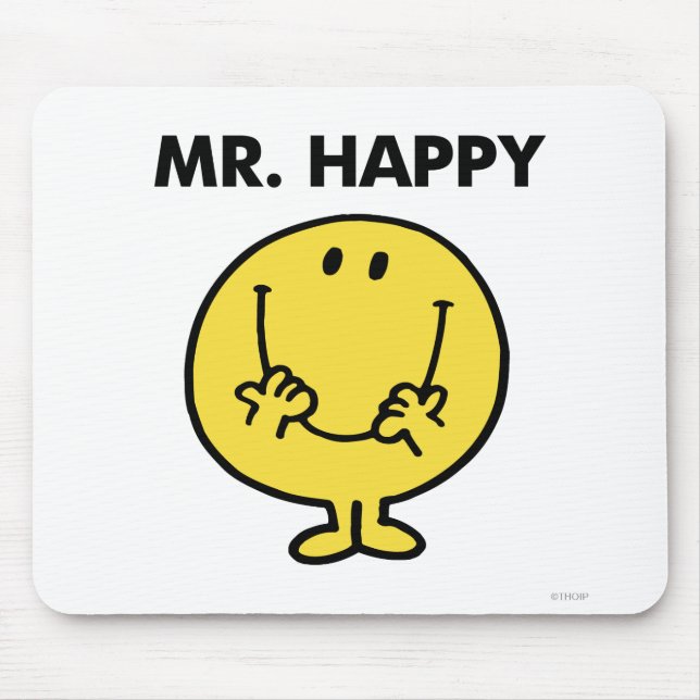 Mr. Happy | Giant Smiley Face Mouse Pad (Front)