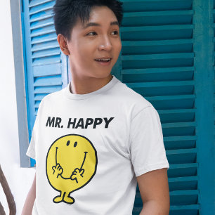 Mr. Happy Giant Smiley Face Tri-Blend Shirt