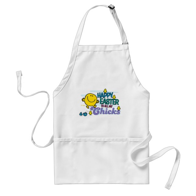 Mr. Happy | Happy Easter To All My Chicks Standard Apron (Front)
