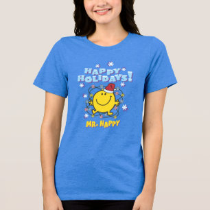 Mr. Happy Happy Holidays Tri-Blend Shirt