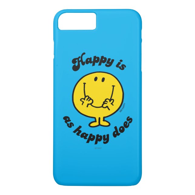 Mr. Happy | Happy Is As Happy Does Case-Mate iPhone Case (Back)