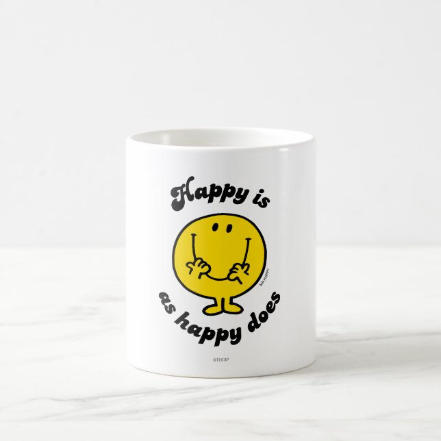 Mr. Happy | Happy Is As Happy Does Coffee Mug (Center)